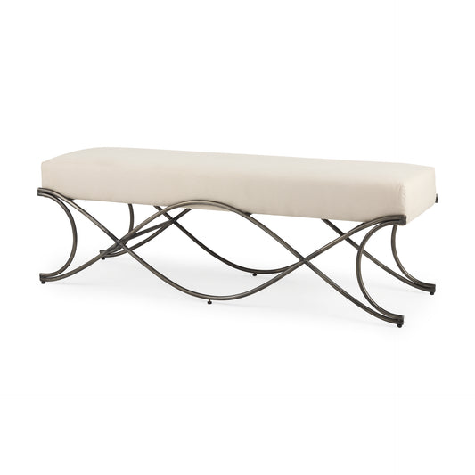 Coastal Sophistication Upholstered Bench