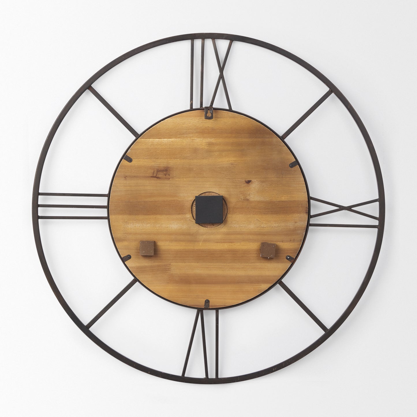 Elegant Roman Numeral Wall Clock with Open Design