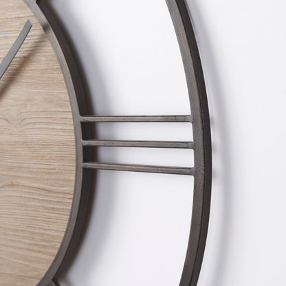 Elegant Roman Numeral Wall Clock with Open Design