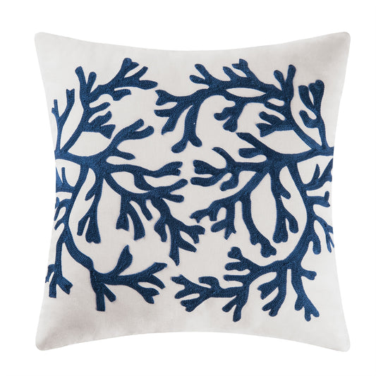 Blue Coral Pillow