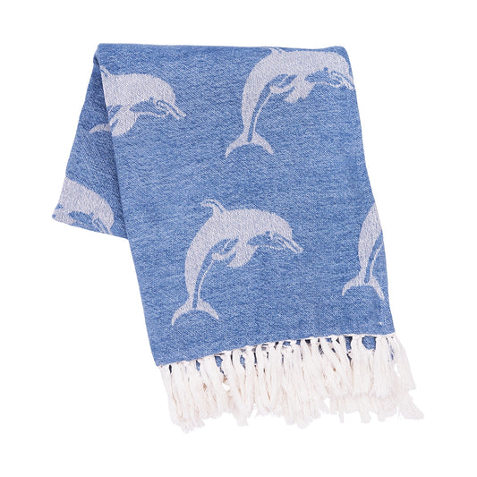 Coastal Dolphin Throw